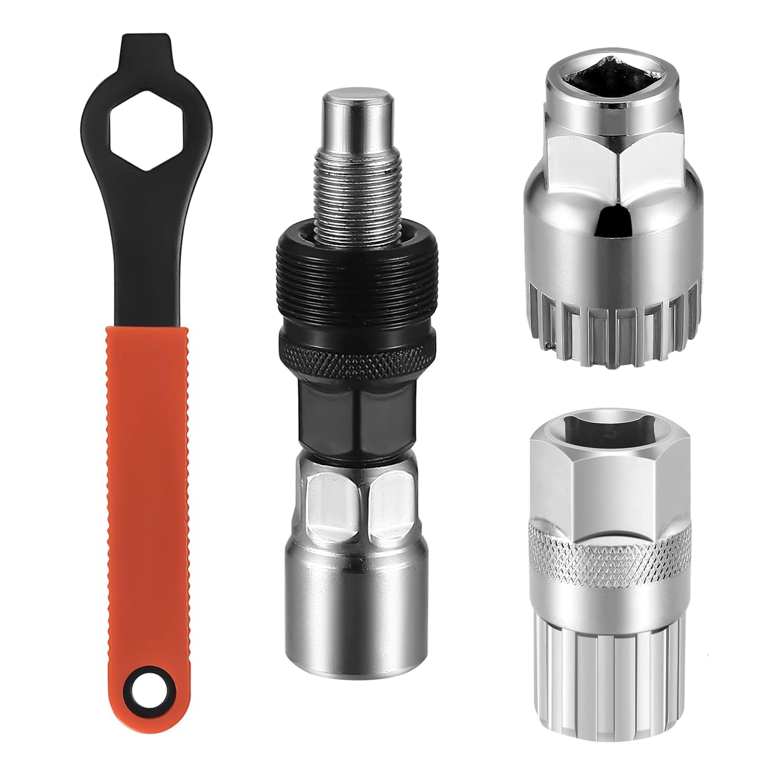 Extractor de Manivela y Bielas para Bicicleta, Kit Herramientas Pedalier, Herramienta de Reparación y Removedor para Mantenimiento de Bicicletas de Montaña o Carretera, Llave de 16 mm