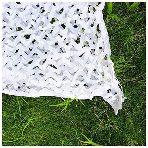 Filet de camouflage blanc 3x6m renforcé militaire pour ombrage extérieur - 5