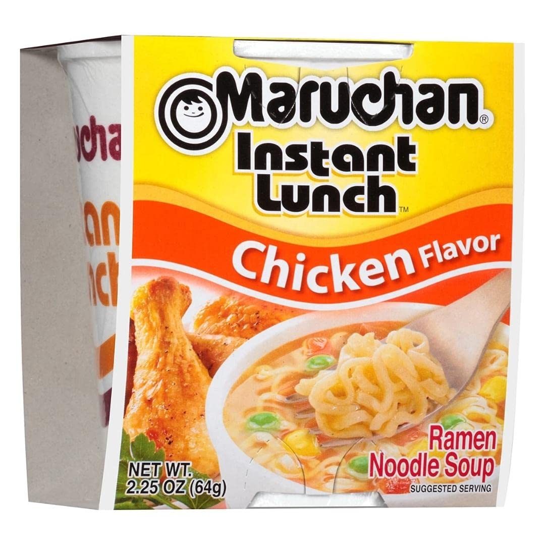 Maruchan Instant Lunch Ramen Noodle Soup Chicken Flavor -2.25 Oz. Pack of 8
