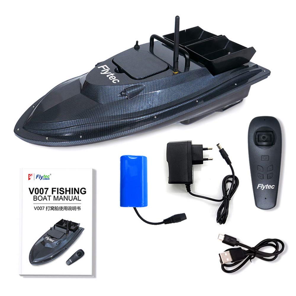 Bateau à appâts RC V070, 12000mAh, 5200mAh, 500 mètres, GPS, positionnement 40 points, 2 trémies, 1.5kg, retour automatique, bateau à appâts de pêche  18
