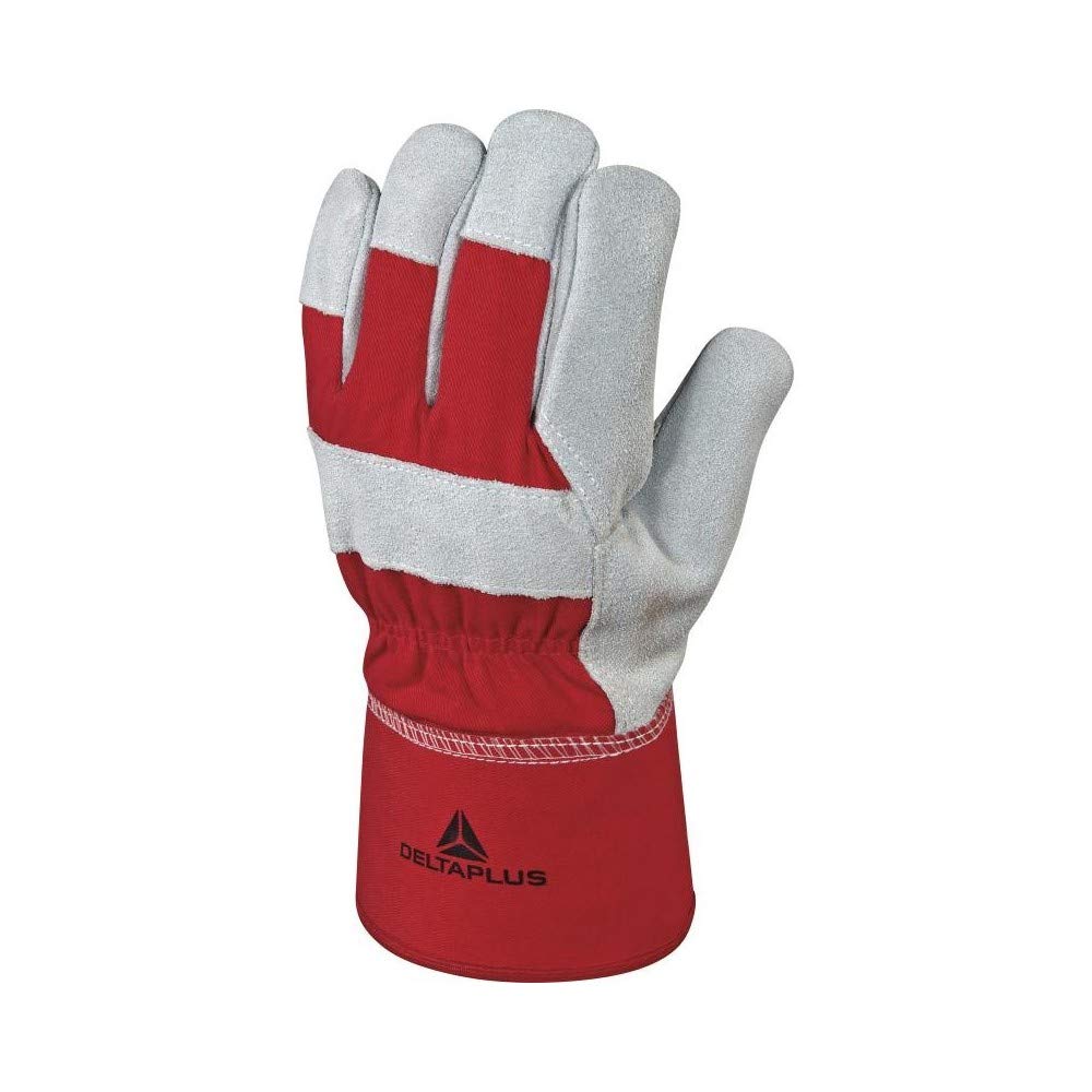 Delta Plus DCTHI Heavy Duty Cowhide Split Leather Docker/Rigger Work Gloves