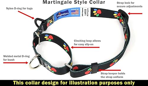 Miniatura 3 de Collar de perro de Grecia  Bandera griega  Hebilla de liberación rápida  Fabricado en Nueva Jersey, Estados Unidos  para perros medianos  1 pulgada