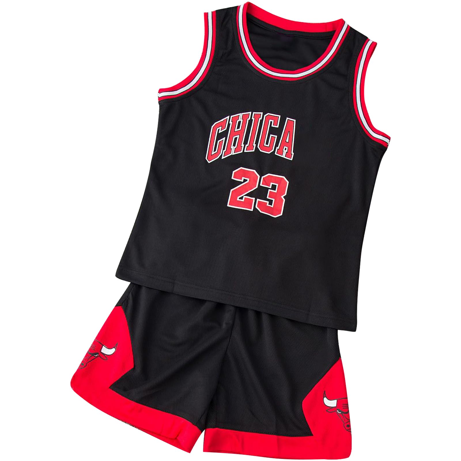 Completo Basket Bambino - Maglietta Senza Maniche E Pantaloncini, 2 Pezzi, Con Tasche - Foto 6