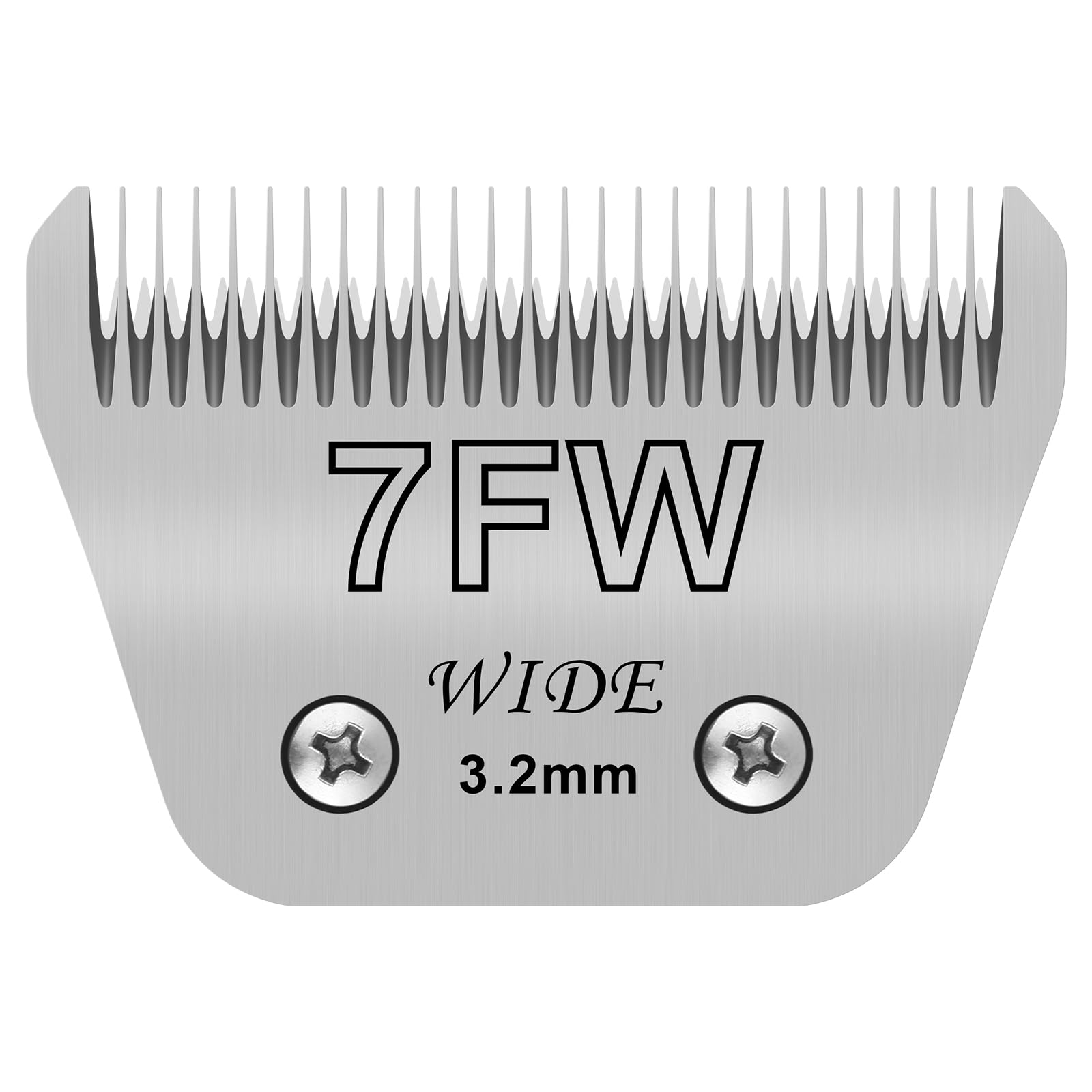 7FW Lames Larges et Amovibles pour Le toilettage des Animaux,compatibles avec OSTE-r A5,Wah-l KM10/Mose-r 45/Mastercli-p A5,Longueur de Coupe 1/8" (3,2 mm)