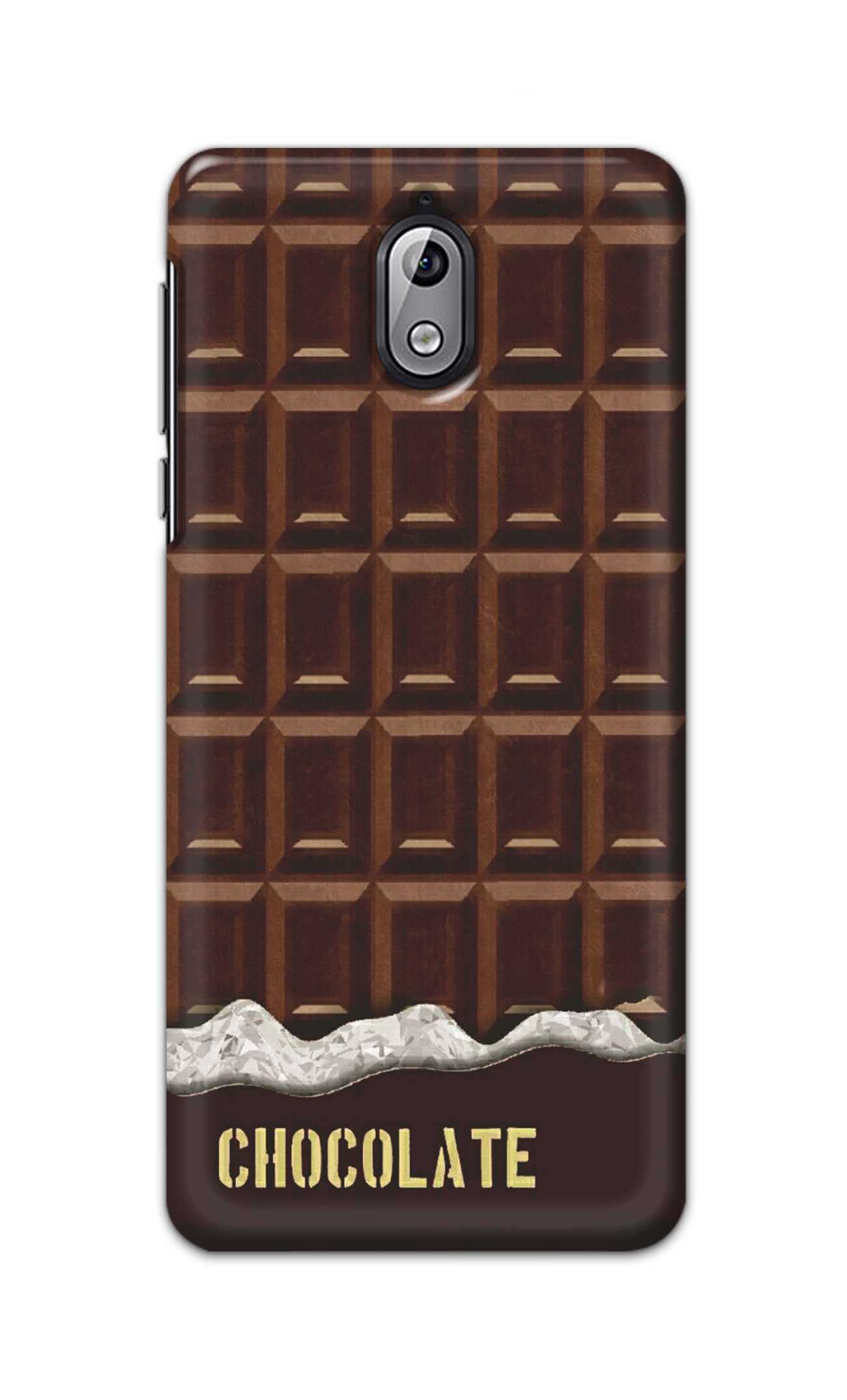 TweakyMod Designer Printed Hard Case | Chocolate Bar Back Cover Compatible with Nokia 3.1