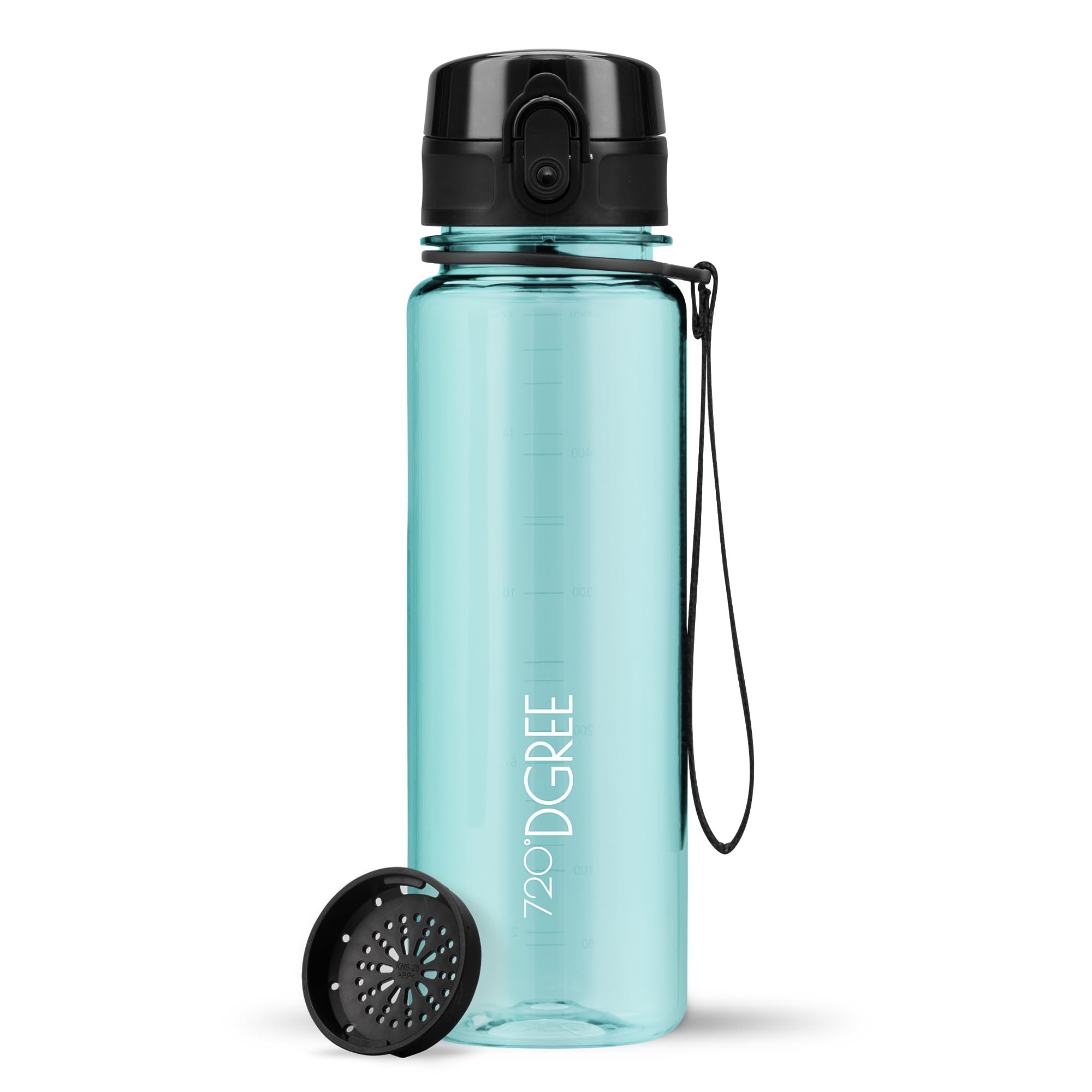 720°DGREE Botella Agua 1 Litro “uberBottle“ - Tamiz-Fruta, softTouch - Sin BPA, Prueba de Fugas, Reutilizable - Cantimplora, Water Bottle ideal para Deporte, Fitness, Gimnasio, Senderismo, Ciclismo — view 156