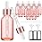 PrettyCare Glass Eye Dropper Bottles 2oz (60ml), 12 Pcs Empty Thick Pink Rose Glass Bottles Bulk with Leakproof Cap - With Labels & Funnel for for Storage, Travel,Essential Oils, DIY Serums, Tincture