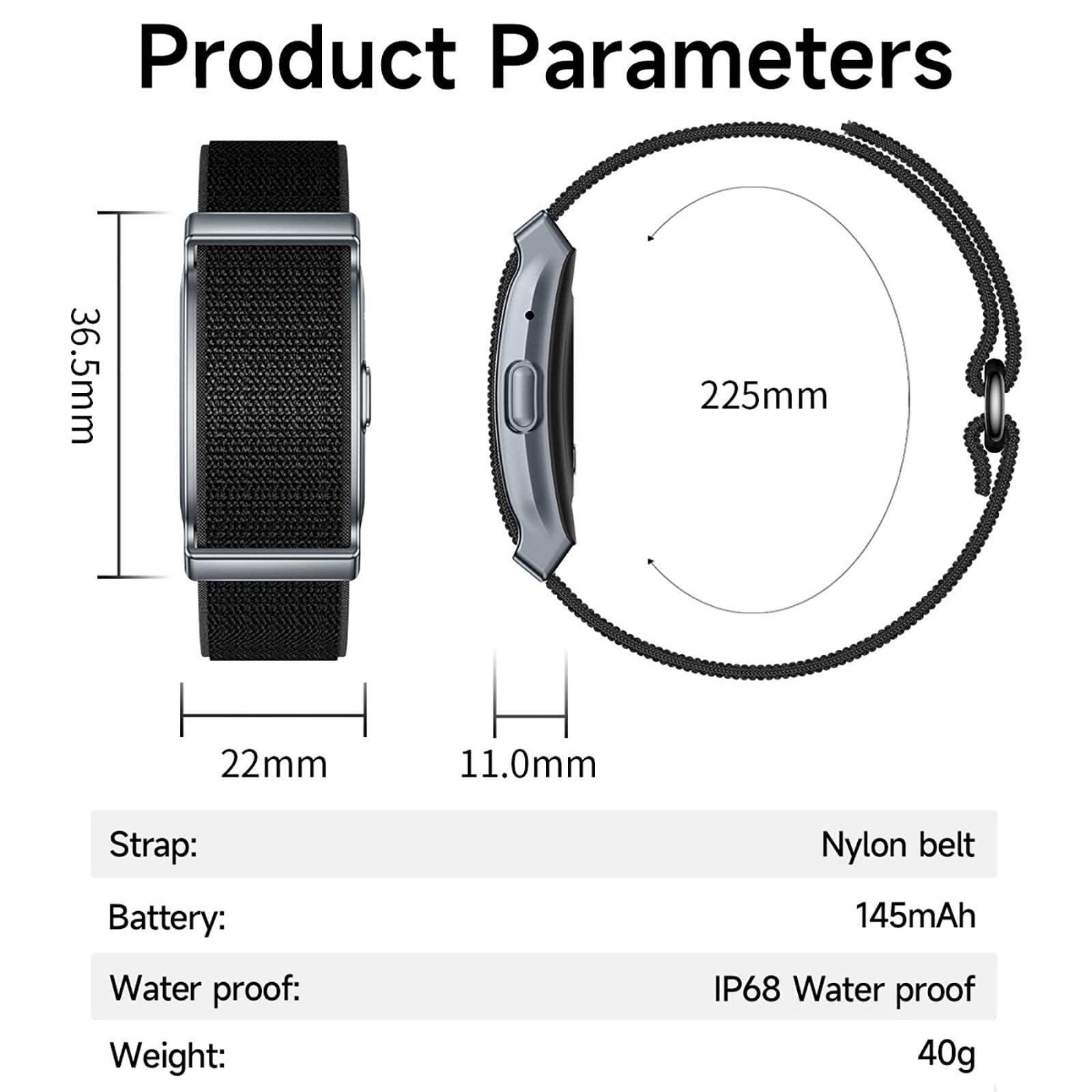 findtime Fitness Tracker pulsera sin pantalla, pulsómetro, monitor de sueño, 100 modos deportivos, contador de calorías, IP68, resistente al agua, pulsera de fitness, iOS, Android, podómetro, reloj