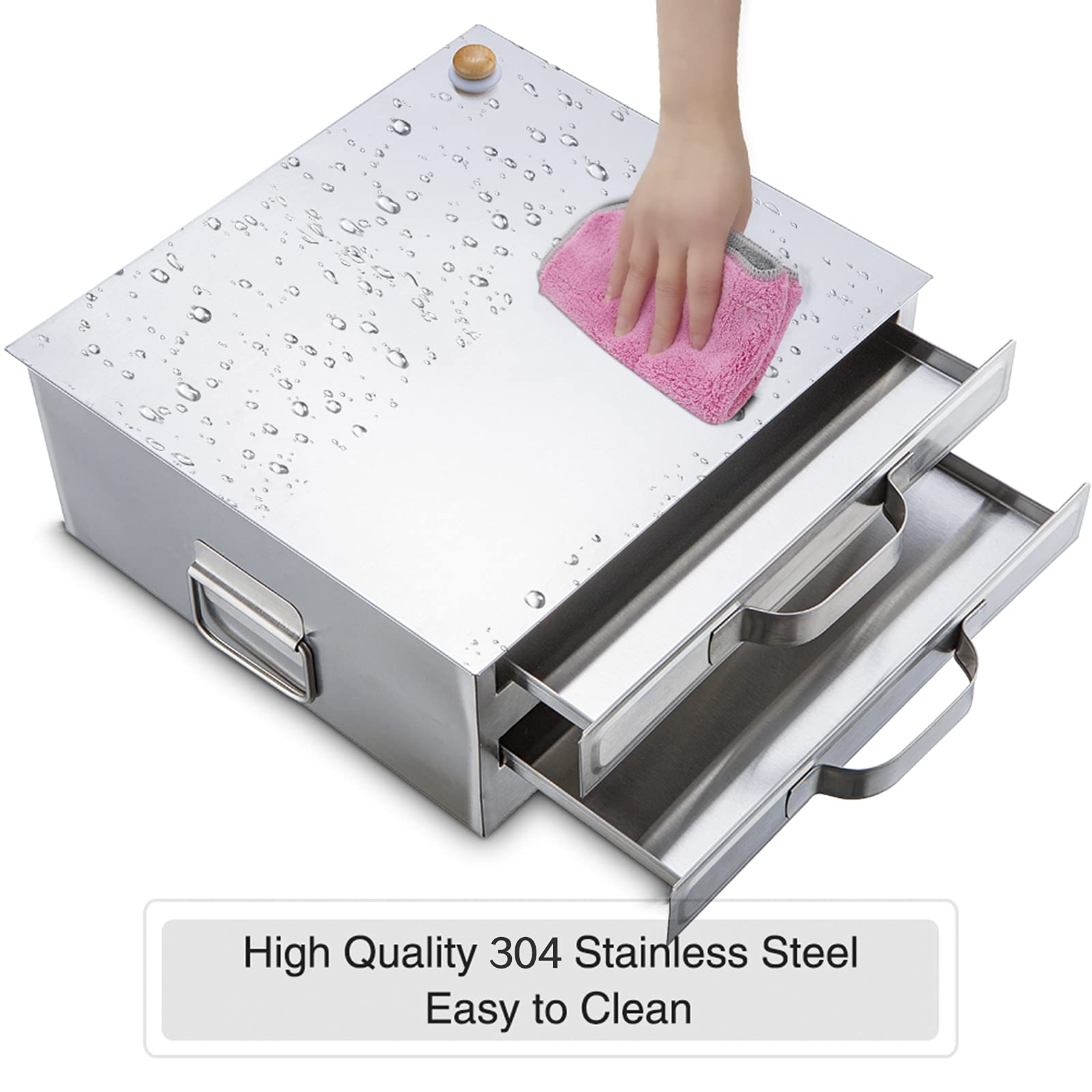 Rotolo di pasta di riso SteamerChafen Macchina 304 in acciaio inossidabile per uso alimentare vassoio extra incluso Vermicelli al vapore Roll Maker per autentico divertimento Cheo a casa