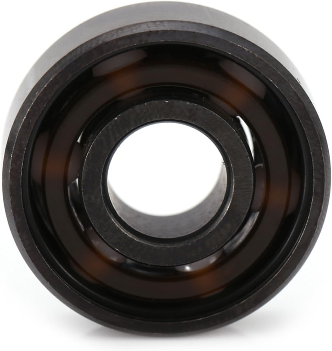 16pcs Set Inline Roller Skate,High Speed 608 Bearings Single Side Shie ld Ceramic Balls Roller Skate, Ceramic Resistant Bearing for Industrial Equipment for Motor