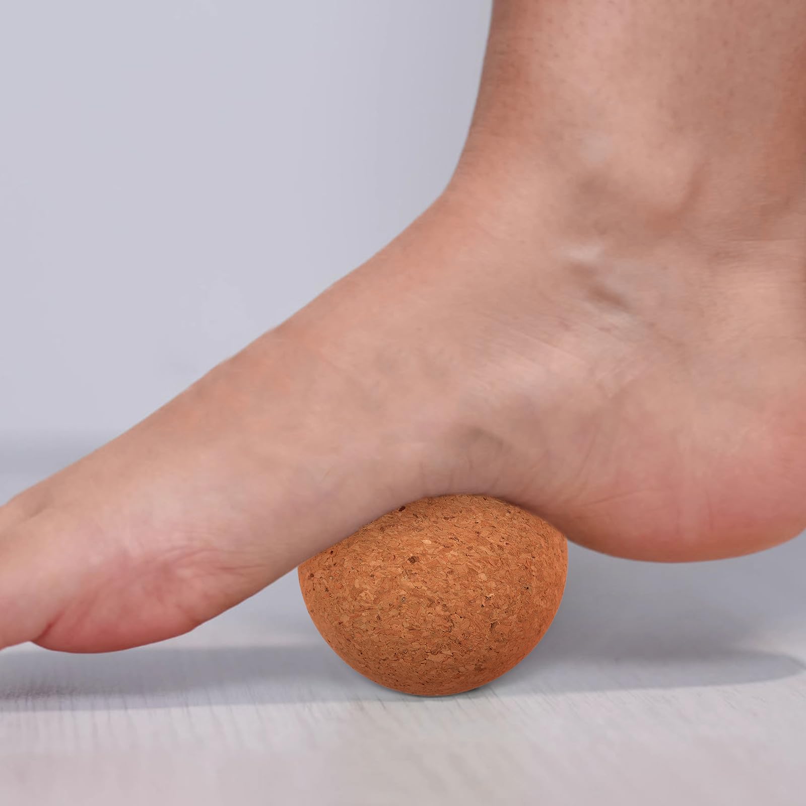 Healvian 3er-Set Kork-Massagebälle für Tiefengewebsmassage – Tragbares Muskelregenerationsgerät, Yoga-Massagebälle 8/9/10 cm zur Entspannung von Rücken, Nacken und Füßen