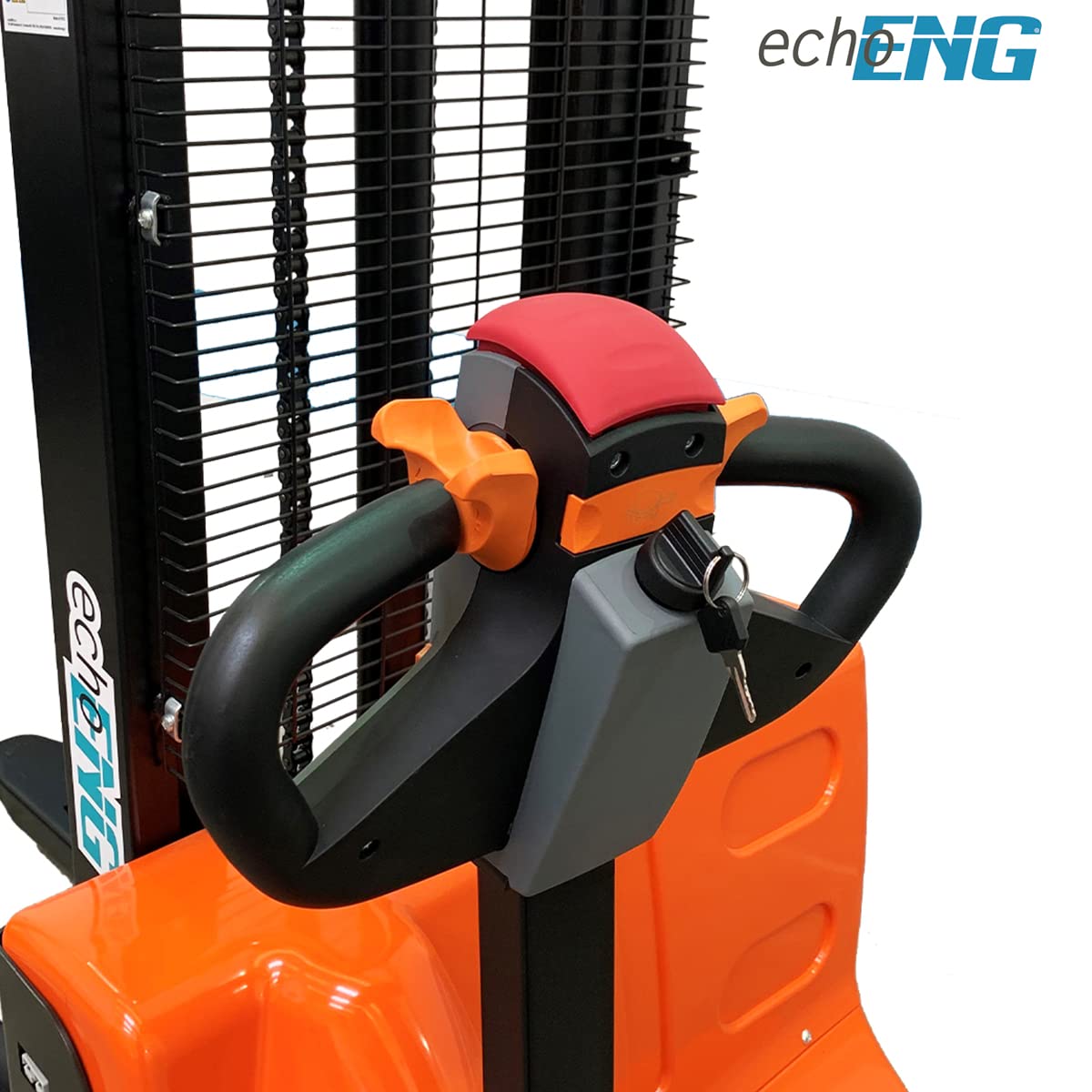 echoENG Carrello elevatore elettrico | Portata 1500 kg | Altezza di sollevamento 3000 mm | Ruote in PU | Lunghezza forche 1150 mm | Transpallet sollevatore elettrico per pallet | MA SL EL30