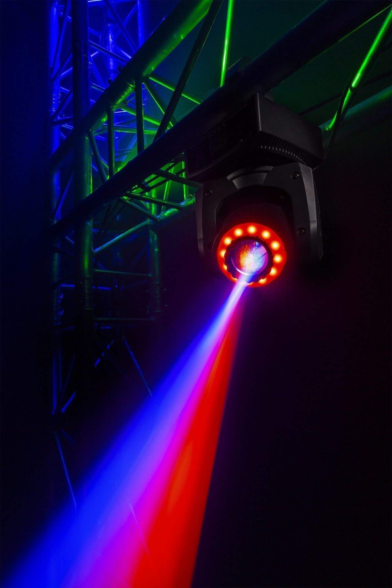 BeamZ Panther 35 - Moving Head LED und 35W LED - Vielseitiger und leistungsstarker DMX Movinghead, 7 Gobo Rad, Lichtshows, Discolicht Partylicht, DMX Licht, DJ Lichtanlage, Bühnenlichteffekt