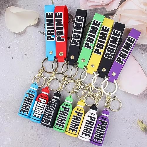 Image of Penny Wise Trendy Prime Drink Keychain | Logan Paul & KSI Design | Hard Silicone,Unbrekable | Travel Essential | Kids Friendly | Comes With Strap & Bag Hook | Single Piece.