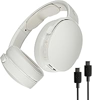 Skullcandy Hesh Evo Wireless Over-Ear Headphones: 36Hr Battery, Noise Isolating Fit, Tile Tracking, Foldable, Extra USB-C Cable - Bone