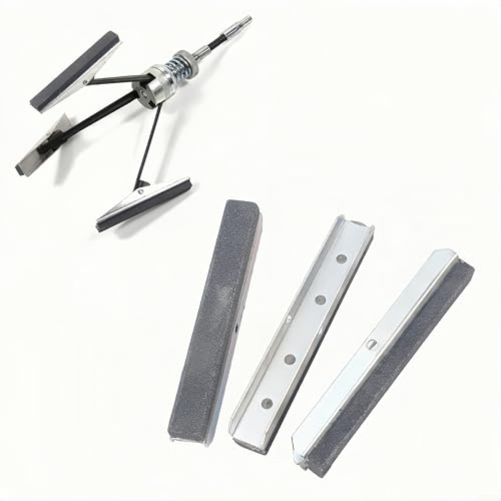Set di 3 pietre per levigatura del cilindro del motore e rimozione di sbavature in metallo, per la riparazione del motore (7,6 cm)