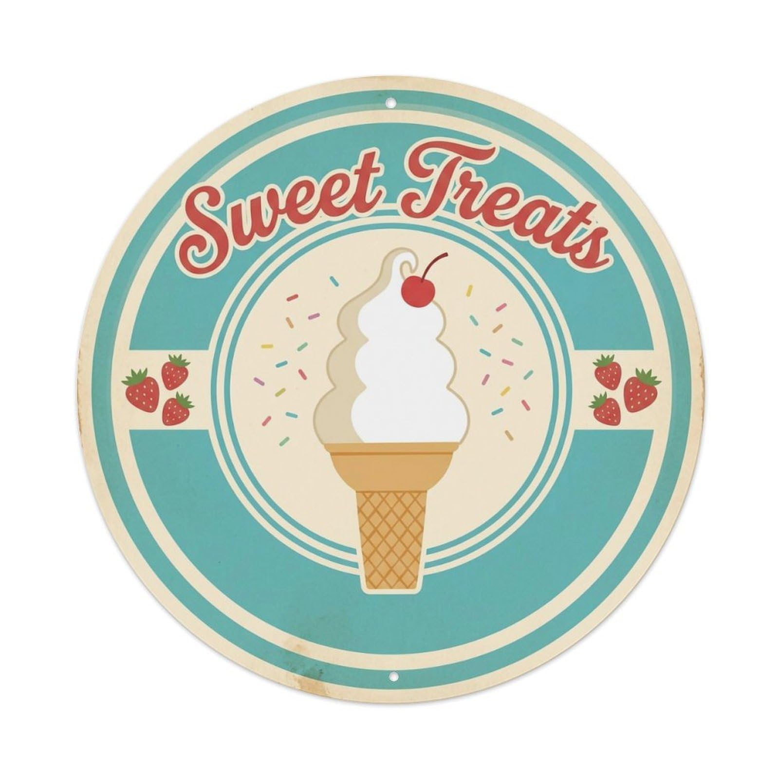 Sweet Treats Vintage Decor Metal Tin Sign