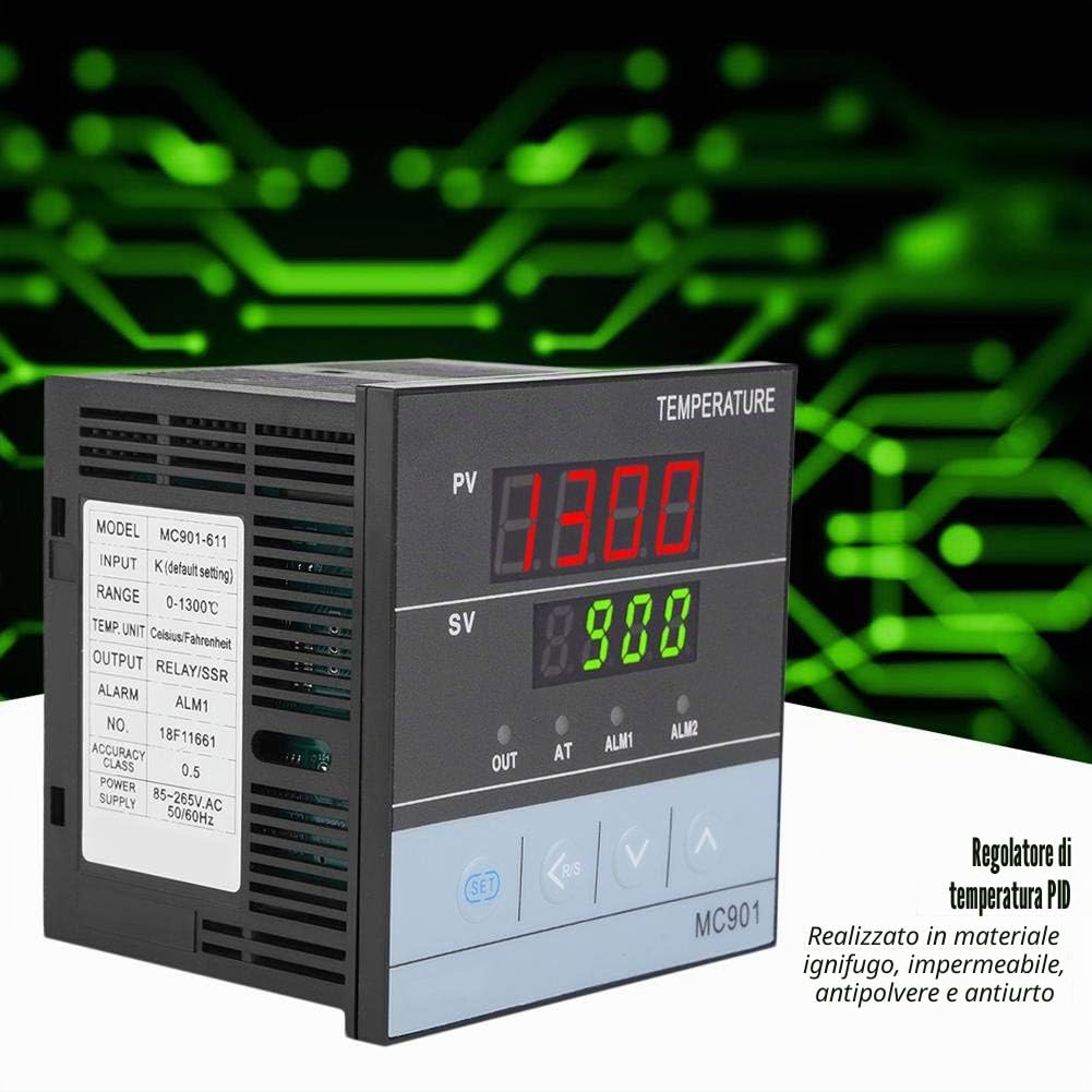 Termoregolatore PID digitale elementi di controllo industriale regolatore di temperatura MC901 uscita relè SSR ingresso universale ℃/℉ Display con bulloni 96x96x85mm Regolatore Di Temperatura