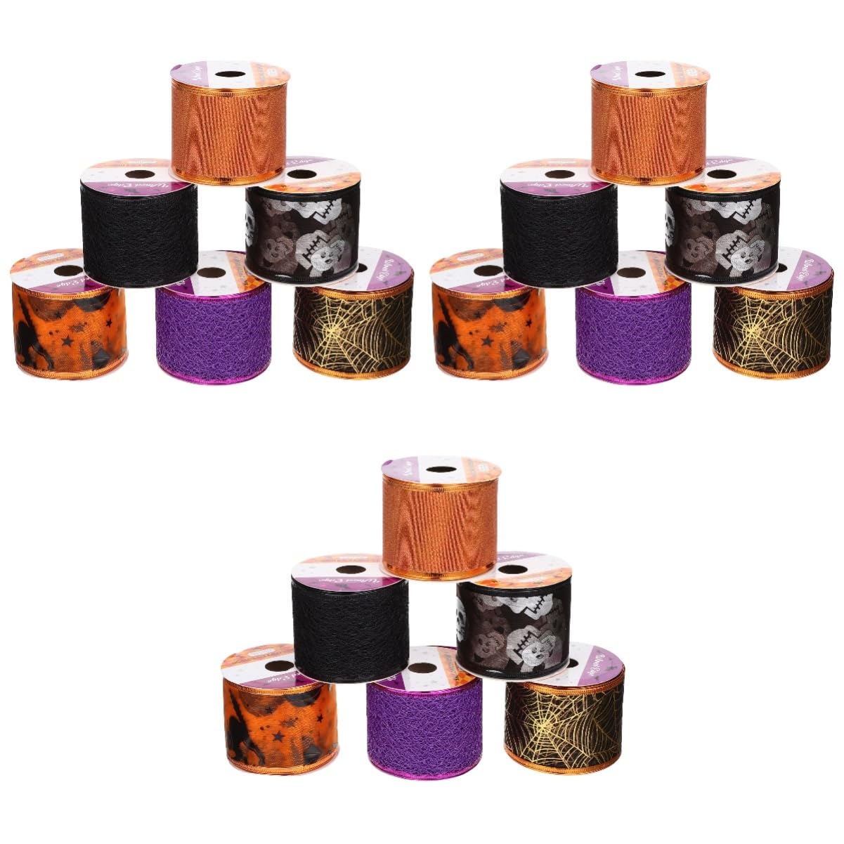 Ruban filaire Halloween en fer pour accessoire bricolage et sangle déco de fête 18 rouleaux