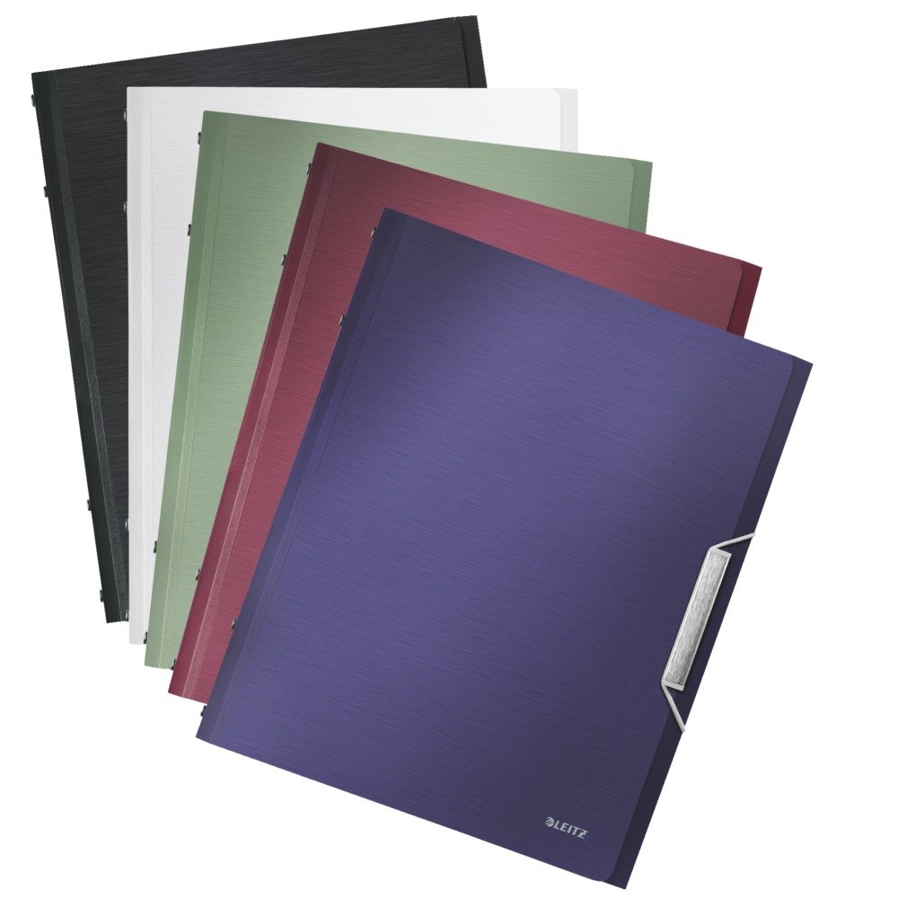 Leitz Style PP Divider Book Premium File Folder with 6 Tabbed Dividers, Titan Blue (200 Sheets Capacity) 2