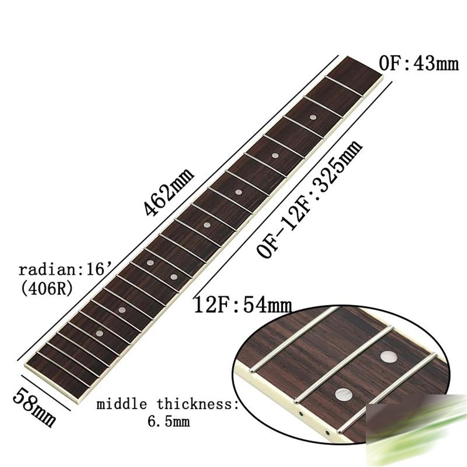 Podstrunnica Z Francuskiego Palisandru 20 Do Gitar Akustycznych Kropkami Akcesoria Gitary(Style 2)