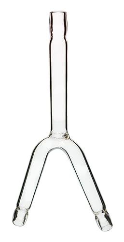 GSC International 2004-1-10 Tubo de conexión de vidrio, en forma de Y, 0.236in de diámetro exterior, paquete de 10