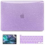 Anban Compatible with MacBook Pro 13 inch Case 2021 2020 2019 2018 2017 2016 Release A2338 M1 A2251 A2289 A2159 A1989 A1706 A1708 Touch Bar, Glitter Bling Laptop Hard Shell Case with Keyboard Cover