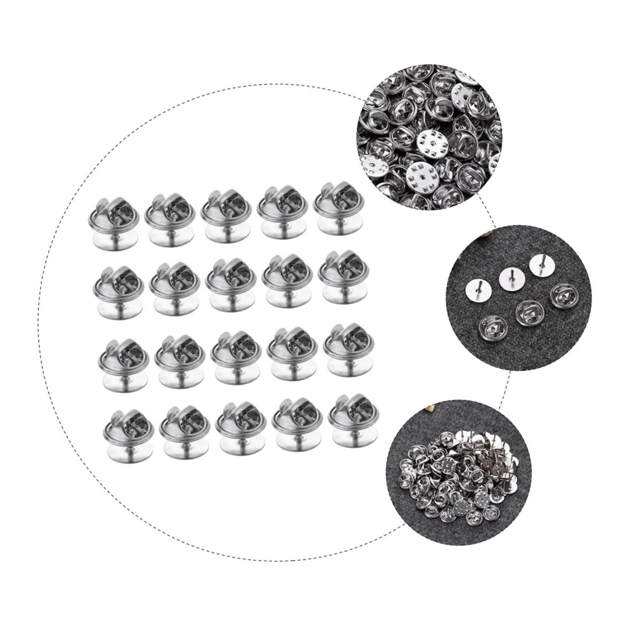 Lurrose 1500juegos Clips De Alfiler De Para Manualidades y Joyería De Fáciles De Usar y Resistentes Para Pin De Solapa y Accesorios De Servicio