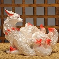 Amazon.co.jp: 九尾の狐 置物 きゅうびのきつね 縁起物 玄関