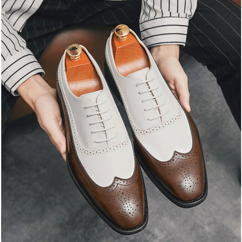Men's Vintage Spike Dress Loafers Slip On Fashion Shoes Classic Slip-on Formal Shoes Men's Leather Printed Chunky Platform Penny Shoes2