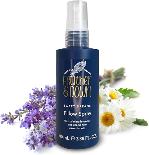 Feather & Down Breathe Well Pillow Spray (3.4 fl oz) - Alivia y ayuda a la respiración, con aceites esenciales de eucalipto, menta y árbol de té.