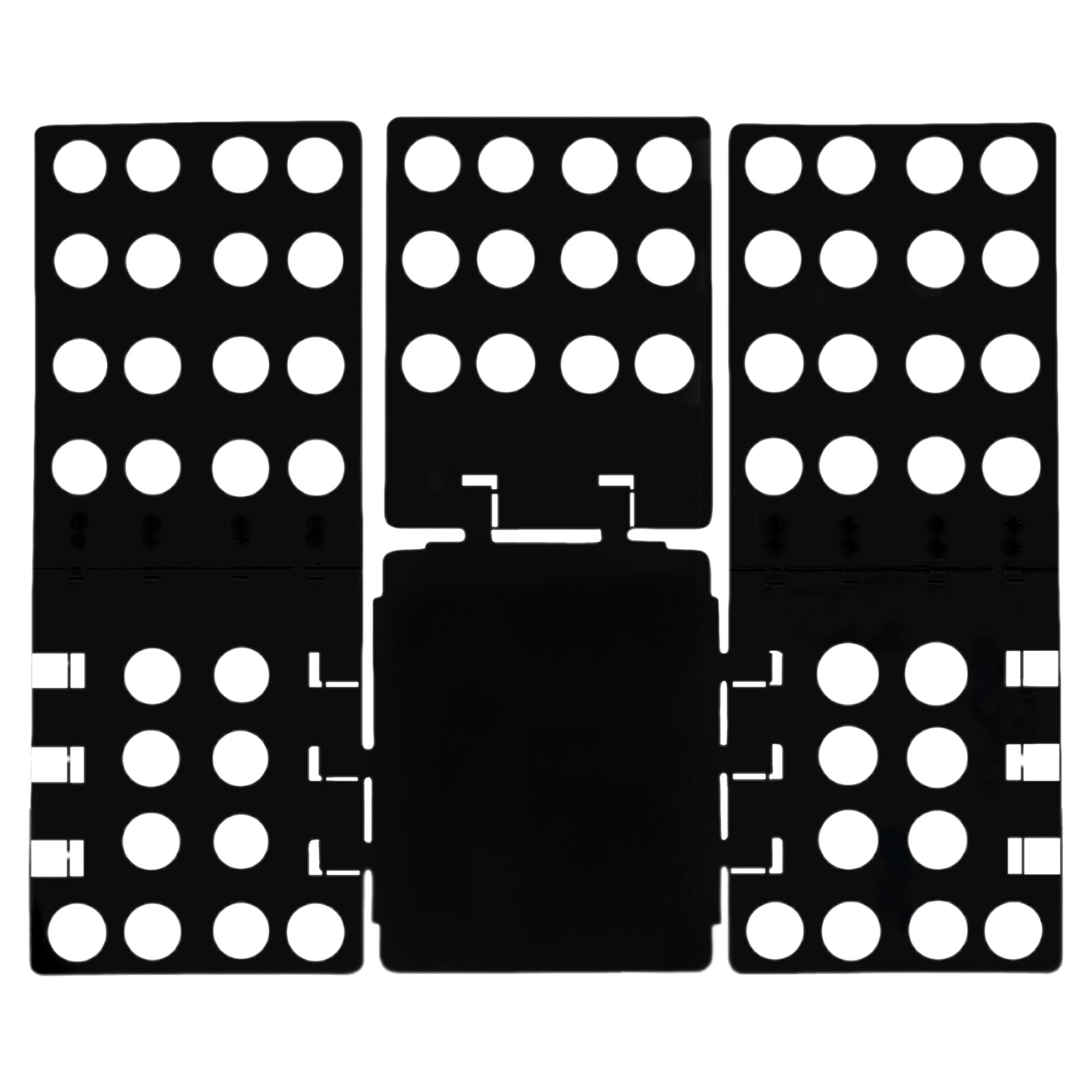 WedDecor T Shirt Folding Board, Fast Clothes Shirt Folder Organizer - Black