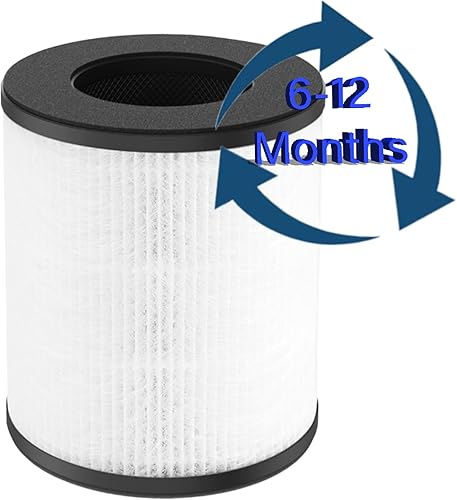 Miniatura 6 de CL-6070A Filtro de repuesto para purificador de aire Cool-Living CL-6070A, Tredy TD-1300, Beaba y Tenergy Renair TAP01, H13 True HEPA con carbón