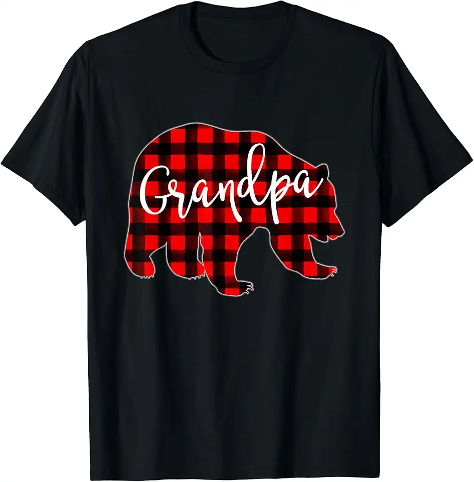 Red Plaid Matching Family Bear Christmas Buffalo Red...
