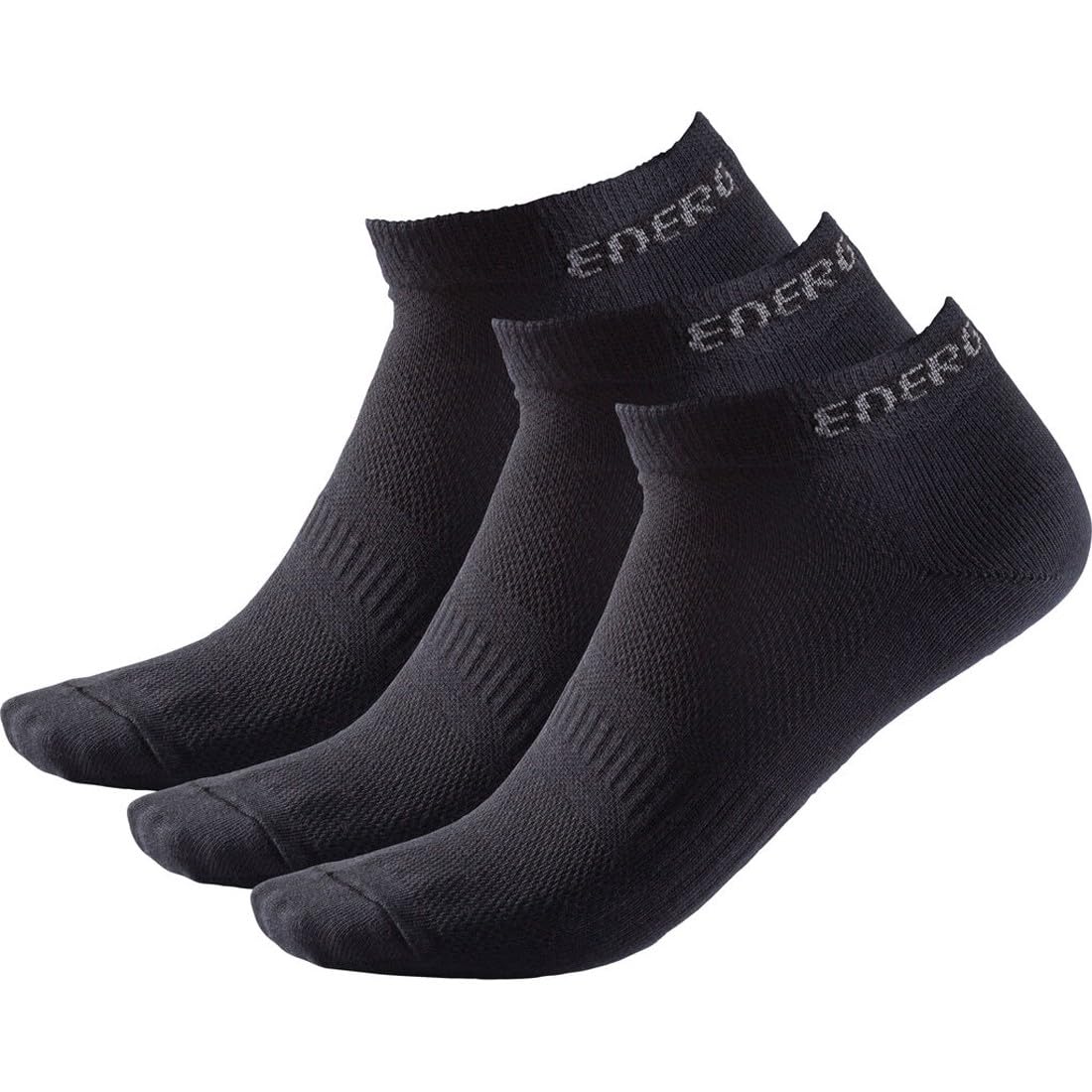 Energetics Unisex En 100 Ux Socks, Black/Black/Black, 33-35 EU