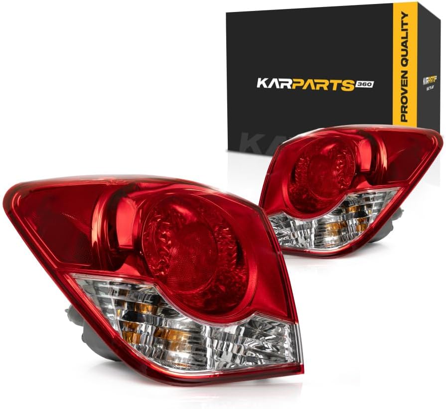 KarParts360 For Chevy Cruze Limited Outer Tail Light 2016 Driver and Passenger Side | Pair | Sedan DOT Certified For GM2804107 | 94540776