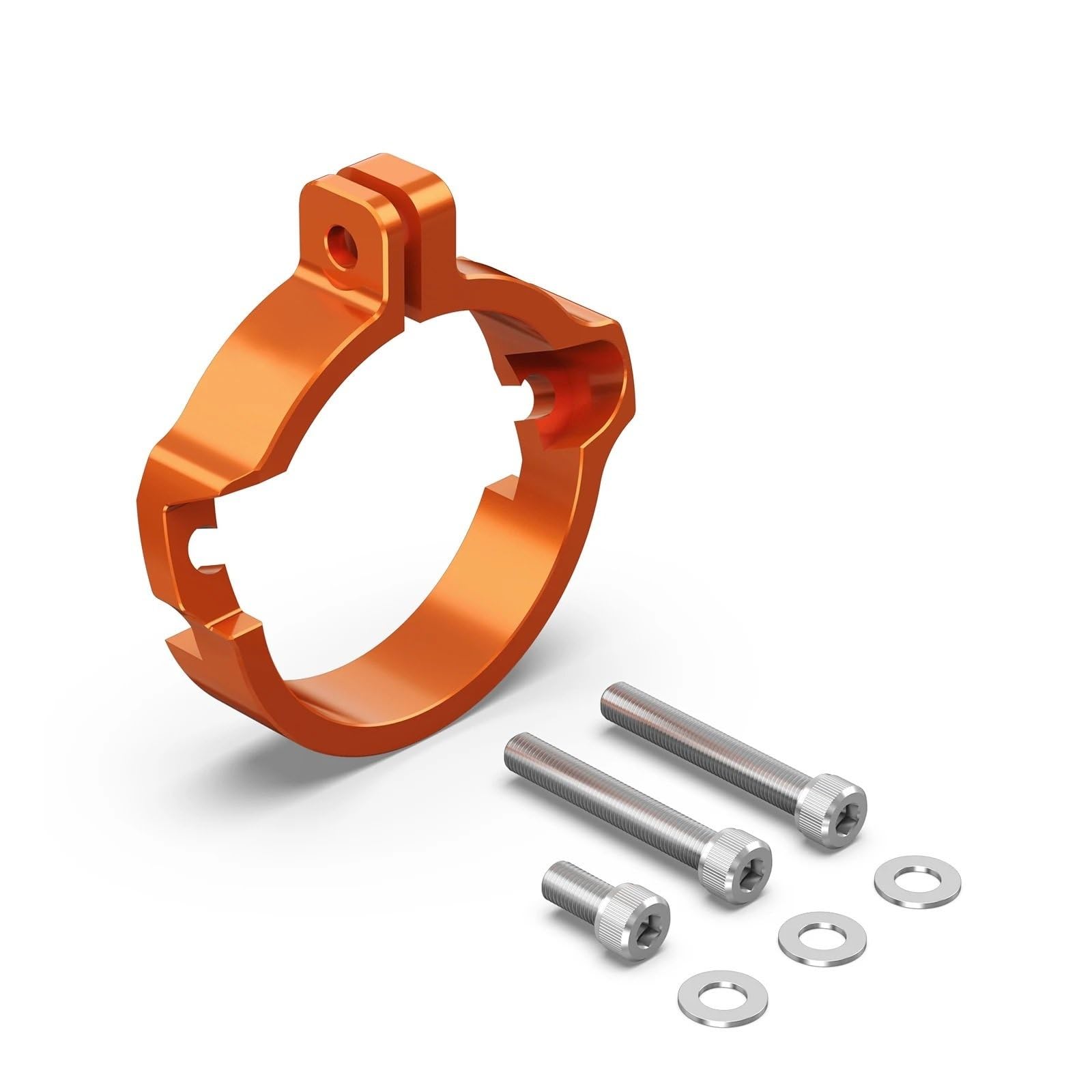 Osłona tłumika Pasuje do Husqvarna Pasuje do GasGas Pasuje do EXC 300 250 XCW 2024 2025 Tłumik wydechowy Zacisk rurowy Osłona z kołnierzami(Orange)