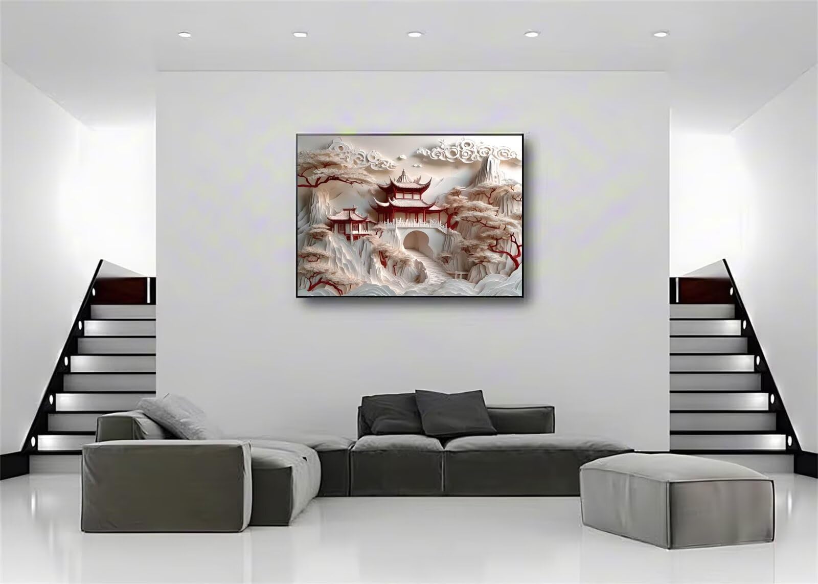 Malowanie według numerów, abstrakcyjna scena, malowanie według numerów, dla dorosłych, dzieci, początkujących, DIY, zestaw do malowania artystycznego, akrylowy pigment, rysunek, lakier na prezent,