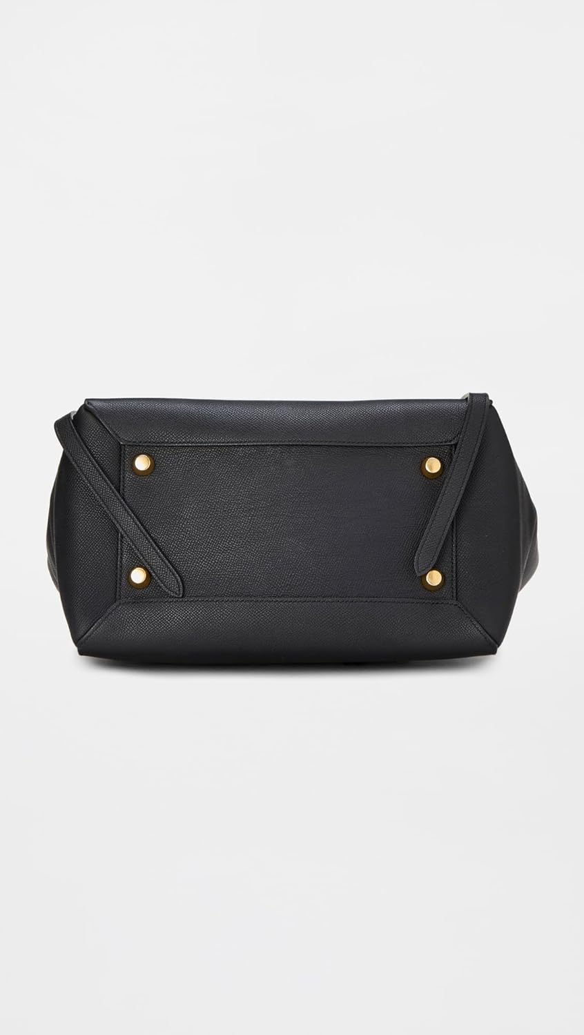 Celine Women's Pre-Loved Grained Calfskin Micro Belt Bag, Black, One Size - Image 6