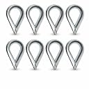 BARLOCK Thimble Eye Lock for Gym Cable Wire & Rope Support | 6mm (Pack of 8) gallery image