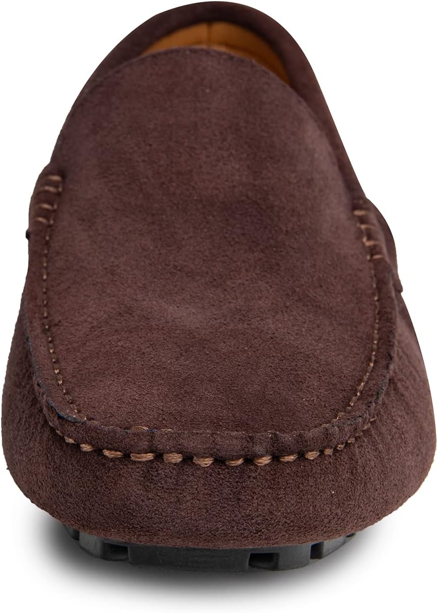 Go Tour Mens Handmade Suede Leather Casual Loafers Shoes - Image 8