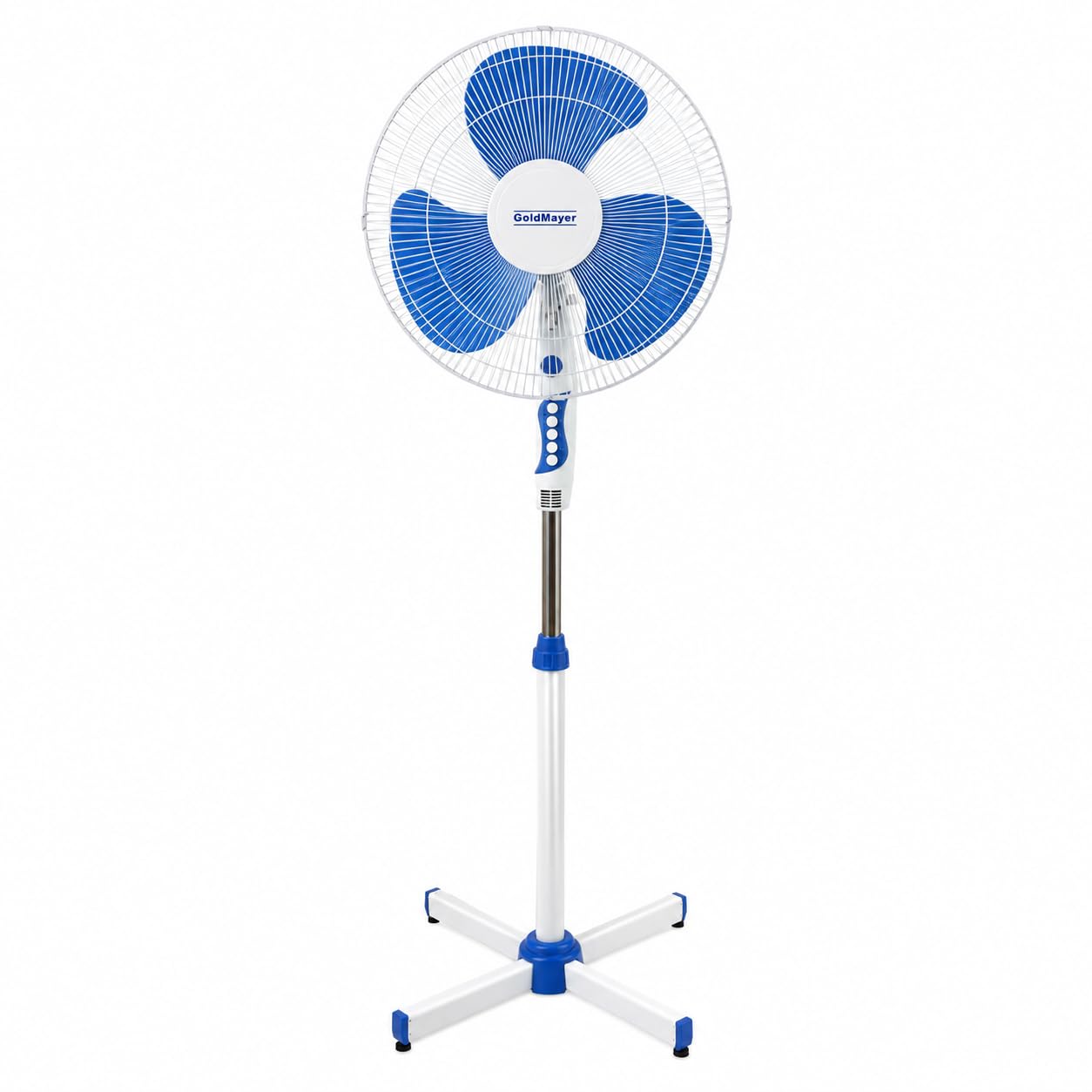 Ventilateur sur Pied GoldMayer, 3 Vitesses, Hauteur Réglable, 16"