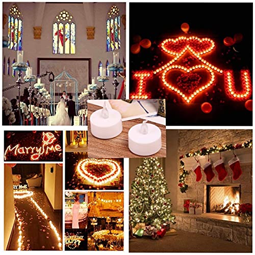 Tappovaly Battery Operated Led Tea Lights:24 Pack Flameless Votive Candles Lamp Realistic And Bright Flickering Long Lasting 150Hours For Wedding Holiday Party Home Decoration ( Warm White) #TOP3