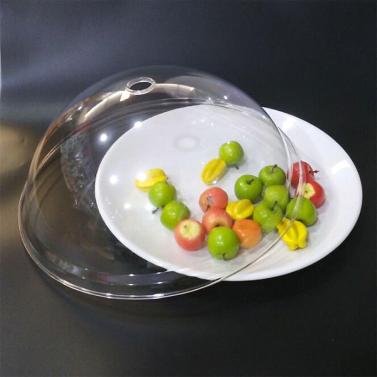 Food Cover Dome Protector for Kitchen and Dining, Made of Sturdy PC Material, Simple and Stylish Design, Easy to Clean and Keeps Food Fresh for Home Buffet and Serving