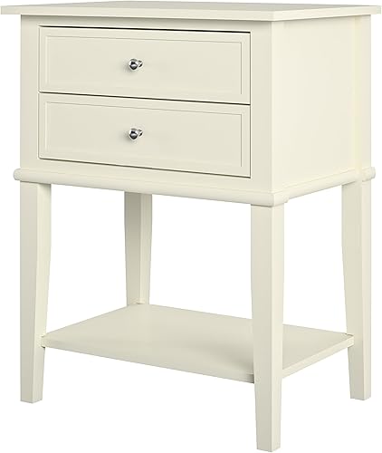 Miniatura 26 de Ameriwood Home Franklin Accent mesa con 2 cajones Gris,Negro -,Blanco,Rosado