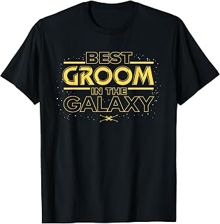 Best Groom in the Galaxy Honeymoon Wedding Party T-Shirt