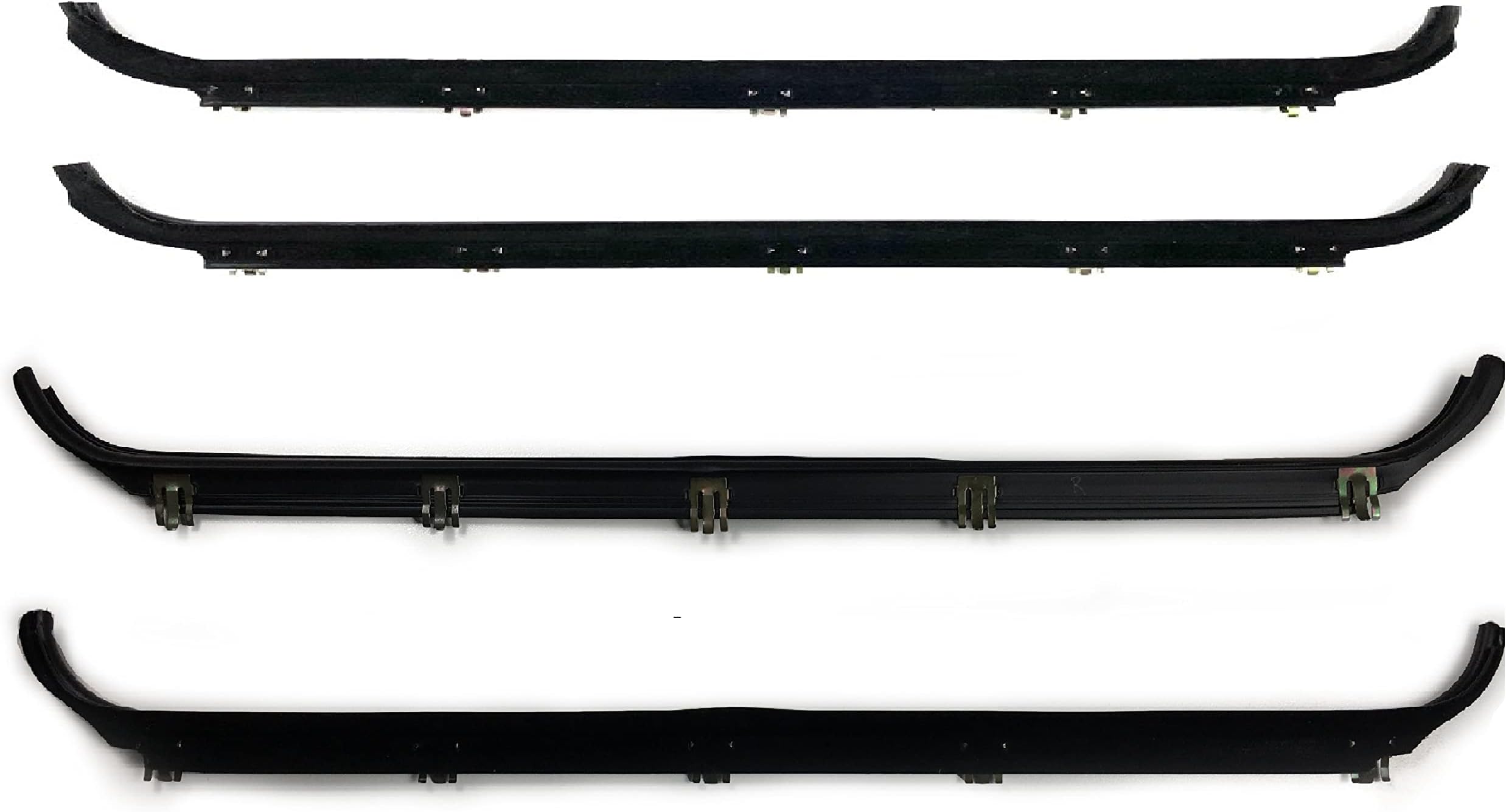 APDTY 144180 Door Window Rubber Belt Weatherstrip Dew Wipe Seal Rear Kit