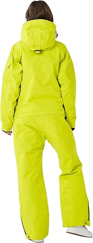 Miniatura 2 de OUKAFU Trajes de esquí de una pieza para mujer, trajes de esquí impermeables, mamelucos de invierno, trajes de nieve para deportes de nieve