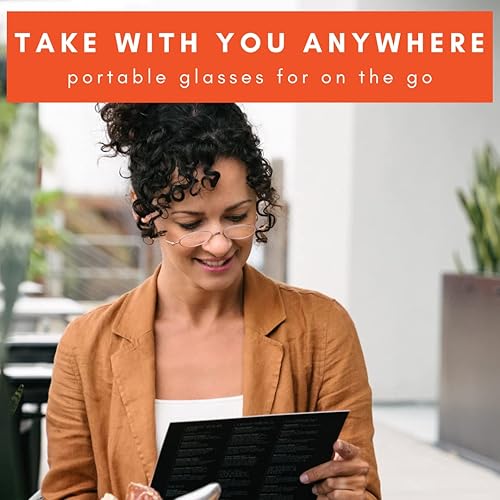 Miniatura 6 de Gafas de lectura de aire plegables planas con tecnología patentada de bisagra rodante y estuche compacto para mujeres y hombres