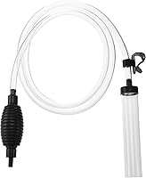 Vista 10 de Aspirador de sifón de acuario de 5 pies, bomba de sifón de mano, cambiador de agua para limpieza de peceras, grava y arena